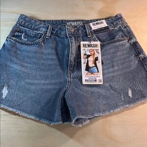 Rewash Women's Classic VintageStyle Blue Jean Shorts NWT Sz 9